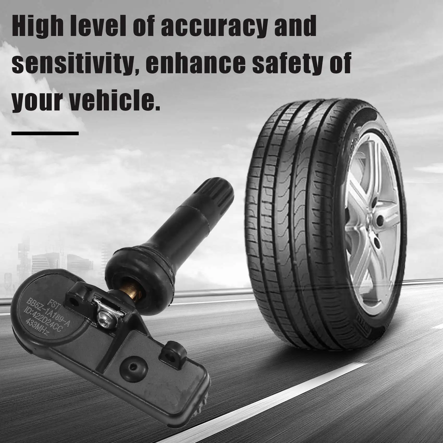 

Exclusive 4Pcs Car TPMS Sensor Tire Pressure Monitor BB5Z1A189A For Ford Escape Explorer Lincoln Navigator Tire Pressure Sensor