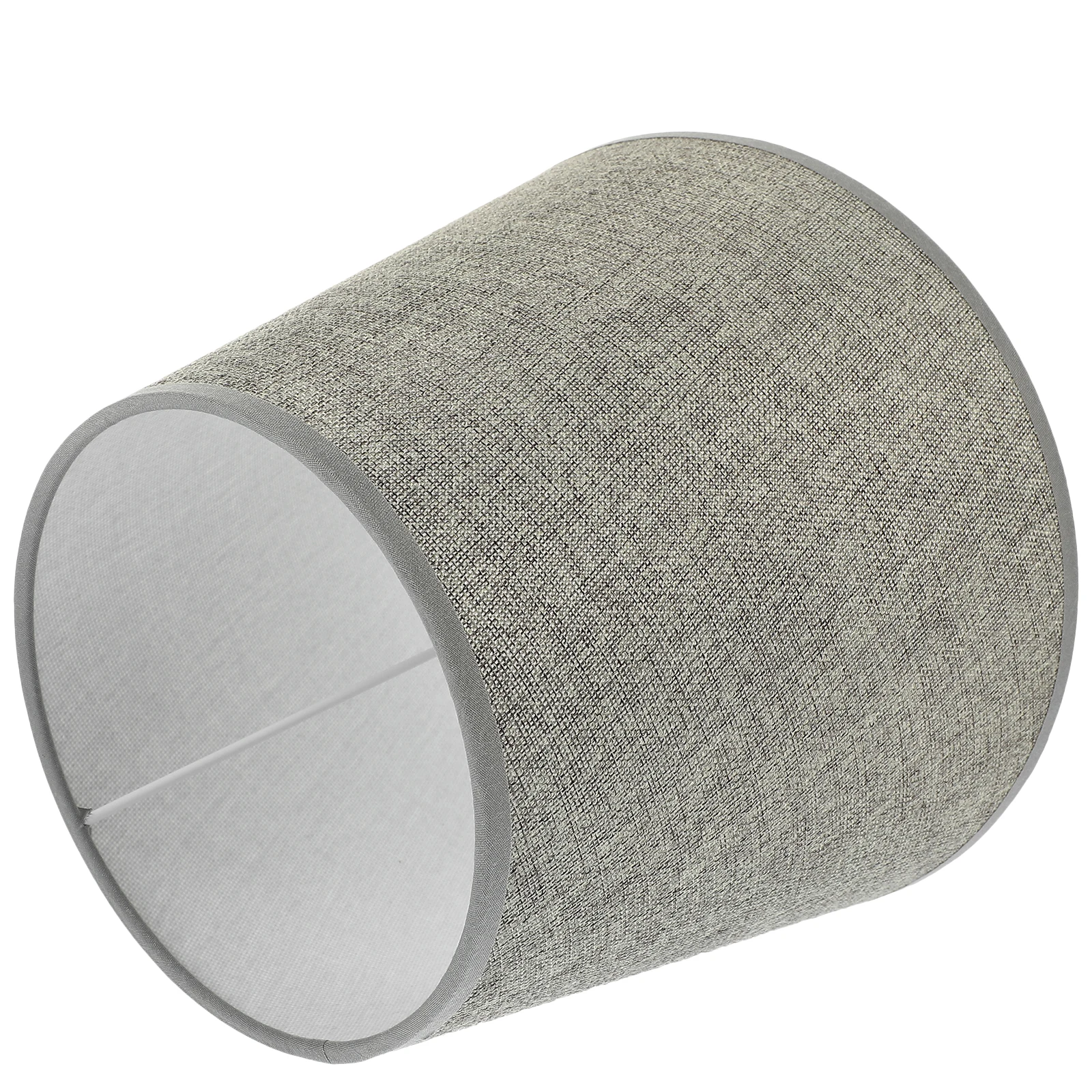 

E27 Lampshade 24CM Bottom Dark Grey Fabric Cover for Table Bedside Desk Floor Lamps Cloth Shade Replacement Living Bedroom Study