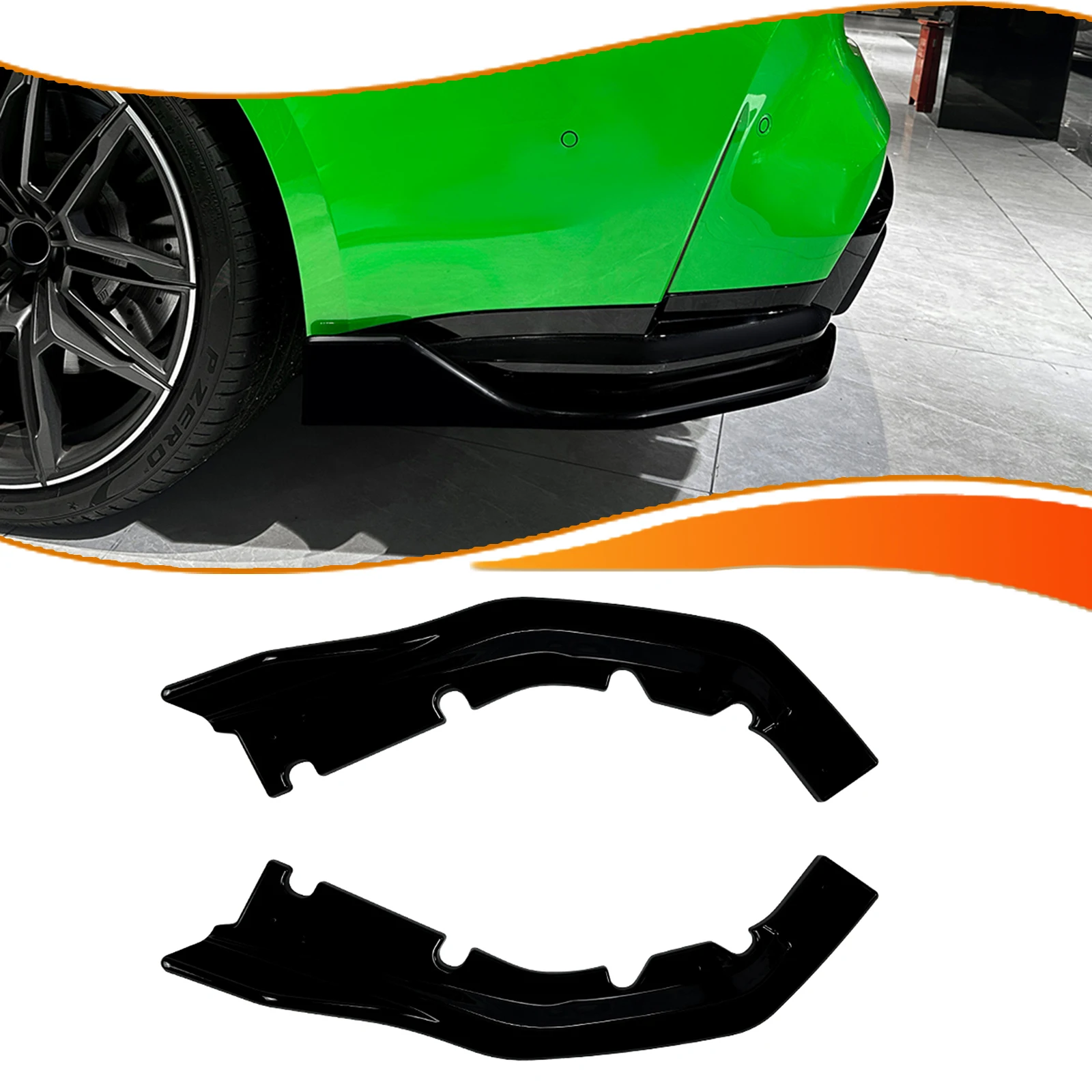 

Car Rear Bumper Side Corner Cover Spoiler Trim Boot Splitter For BMW M4 G82 G83 2021-2026