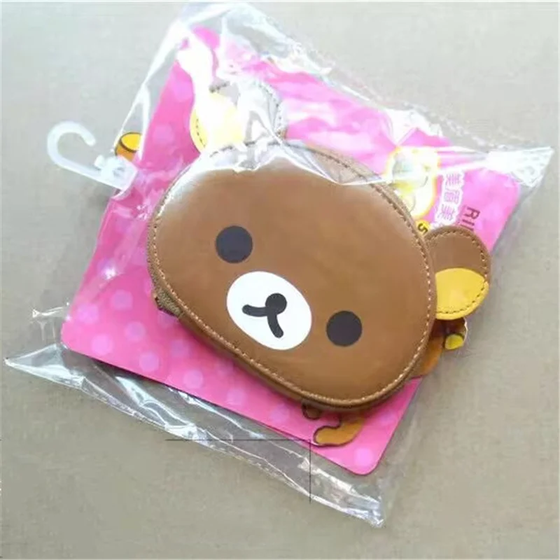 Cute Rilakkuma Korilakkuma Bear With Ears PU Nail Tool Storage Bag Organizer Makeup Pouch Box Case Bags for Girls Woman