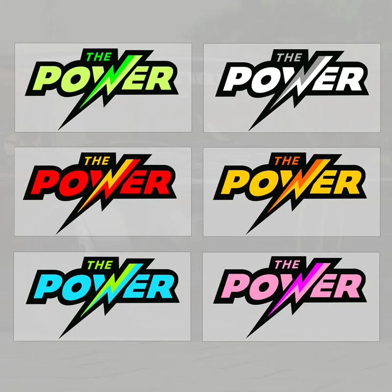 1PC "The Power" Witty Car Stickers, Multiple Colors Design Decals, Distinctive Automotive Styling Items