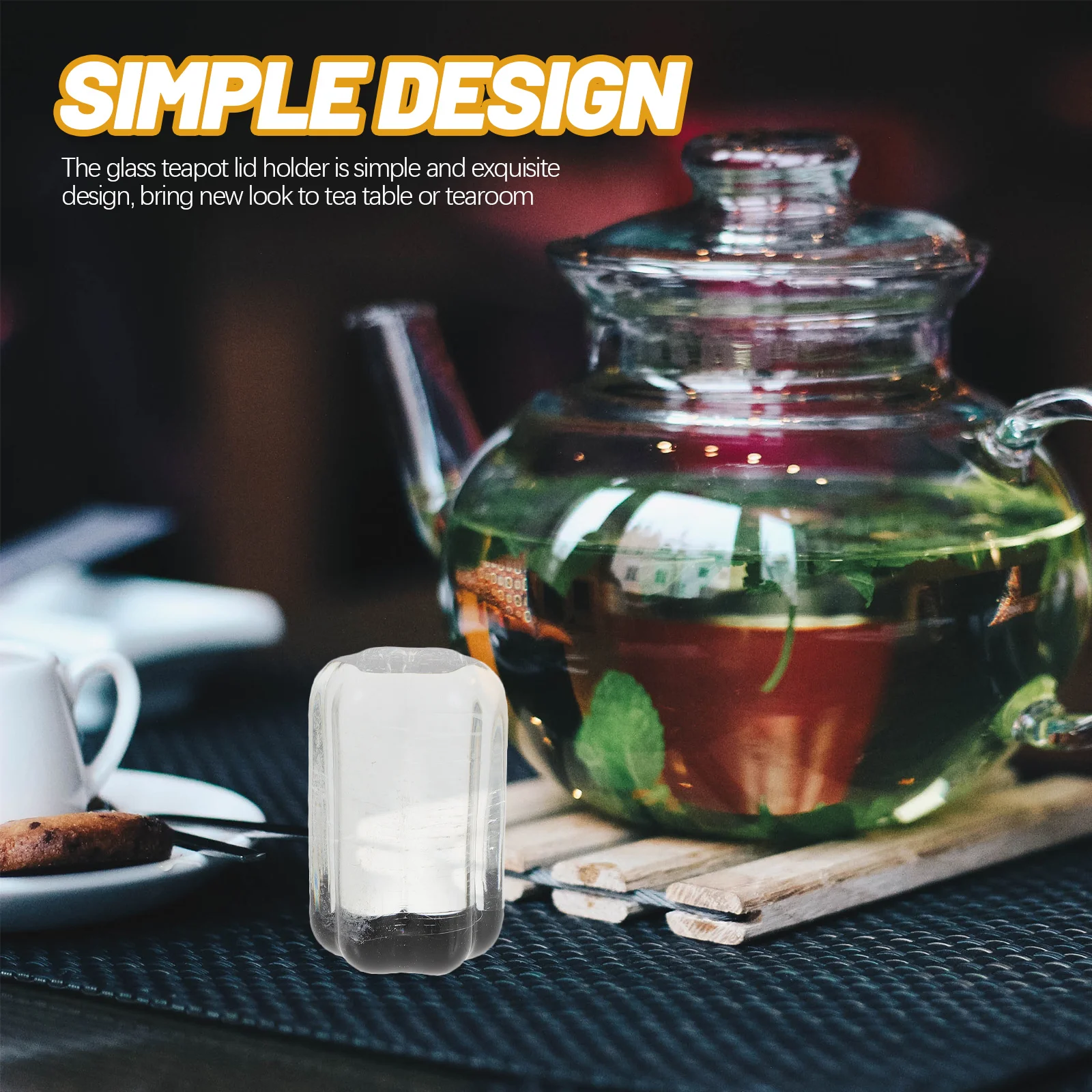 

Firm Glass Teapot Lid Holder Exquisite Kettle Cover Stand Home Decor Tea Accessories Glass Teapot Lid Holder Tea Accessories