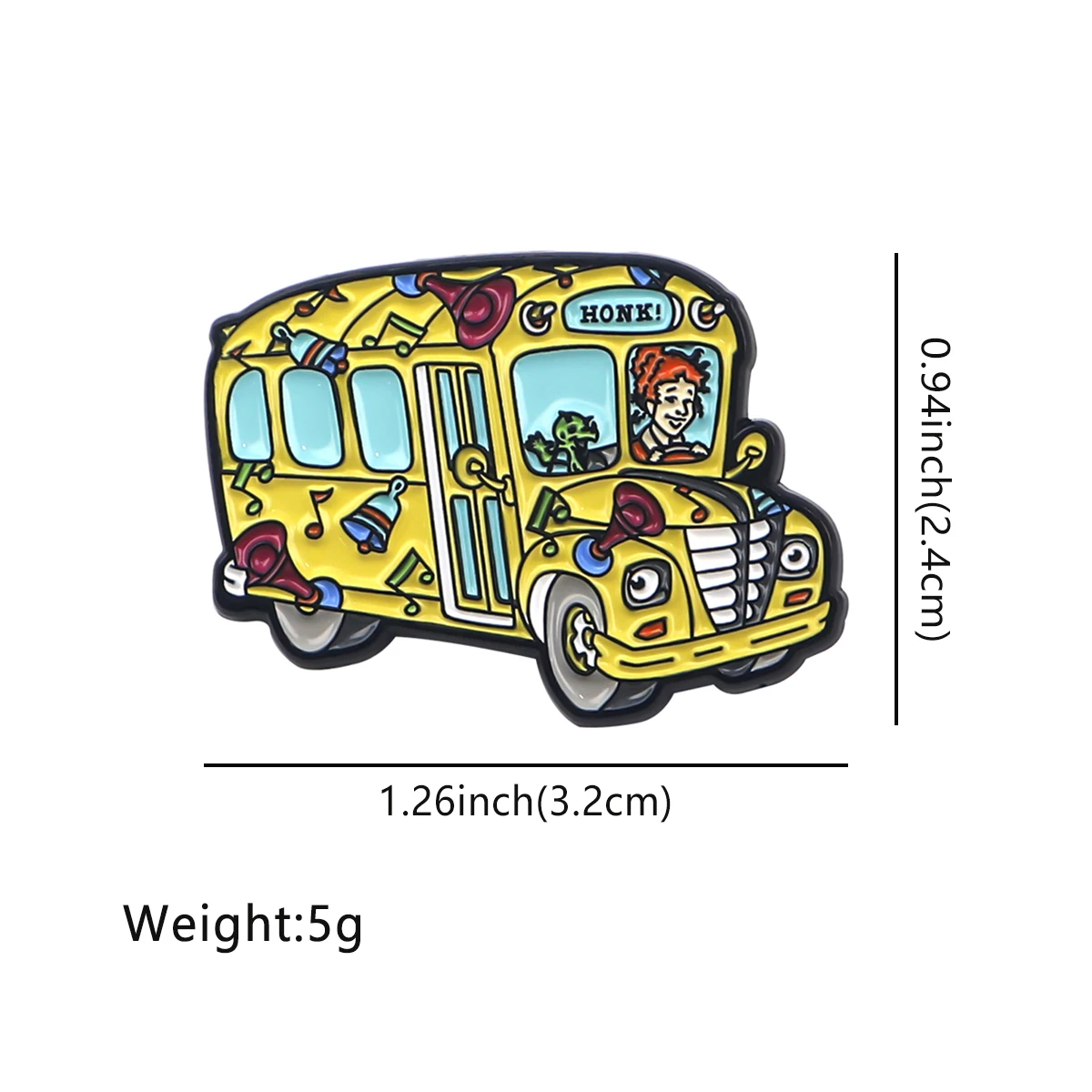 Magical Bus Enamel Pin Brooch for Clothes Briefcase Badges on Backpack Accessories Lapel Pins Decorative Jewelry