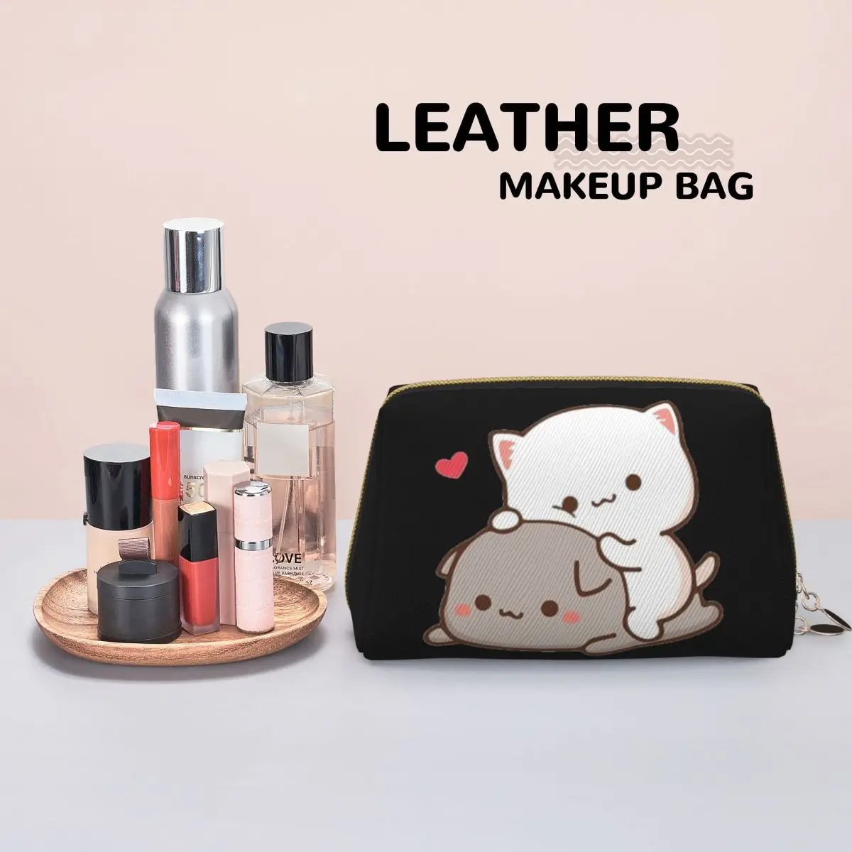 Bear And Panda Bubu Dudu Balloon Women Cosmetic Bag Travel Makeup Organizer Pouch Toiletry Storage Dopp Kit Box