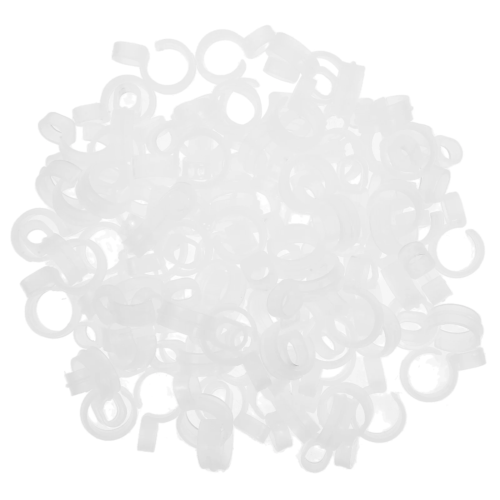 

100pcs Windproof Hooks 24-28mm Diameter Safety Buckle Clothes Hanger Laundry Dryer Rack Household Use Easy Install Practical