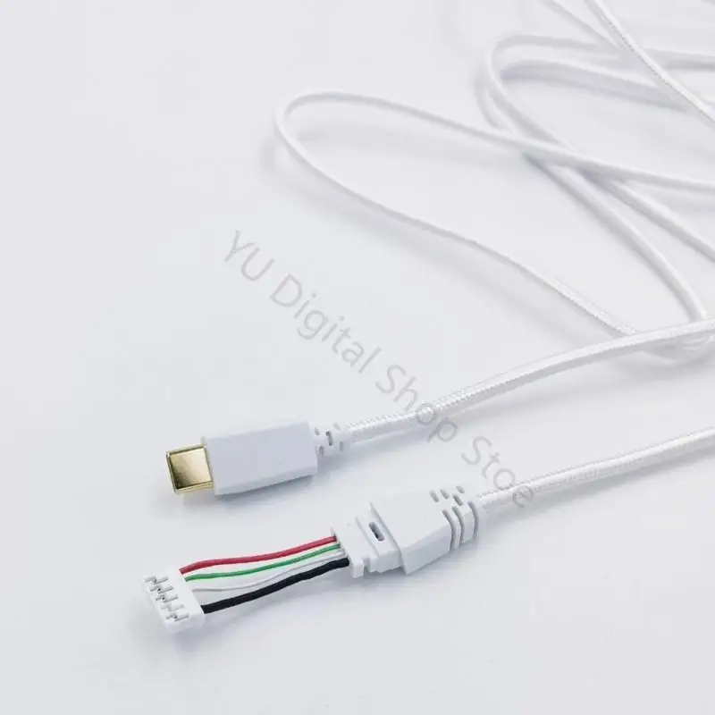 96BA Kopfhörer-Reparaturkabel mit USB-Typ-C-Ende und offener Drahtspitze, geflochtenes Kabel für Anrufbehebungen Desktop – Detail 3