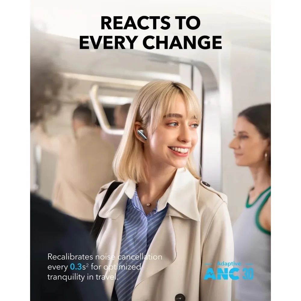 Anker Soundcore Liberty 4 Pro TWS Earbuds Adaptive ANC 6 Mics Fast Charge HiRes Bluetooth Wireless Noise Cancelling Earphones view 4