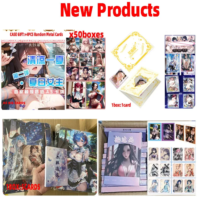 2024 Wholesale Case Goddess Story A5 Big Cards Yu Xin Series Waifu Booster Box Tcg Zabawki i hobby Prezent