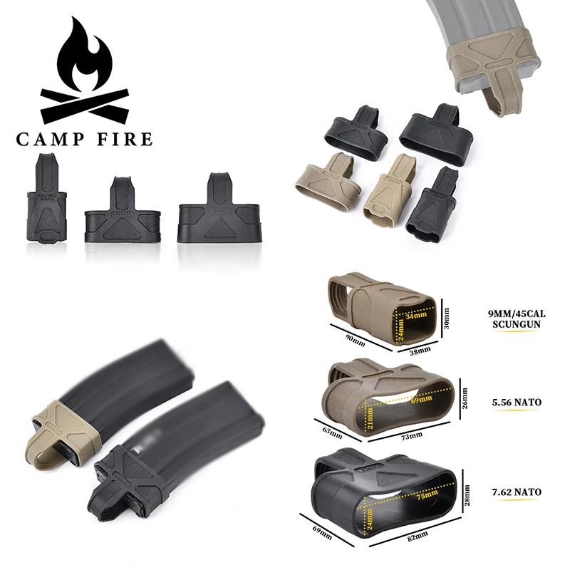 

WADSN Airsoft M4/M16 Outdoor Camping Equipment With Rubber Sleeves And Spring Clips To Protect Equipment And Improve Grip Feel