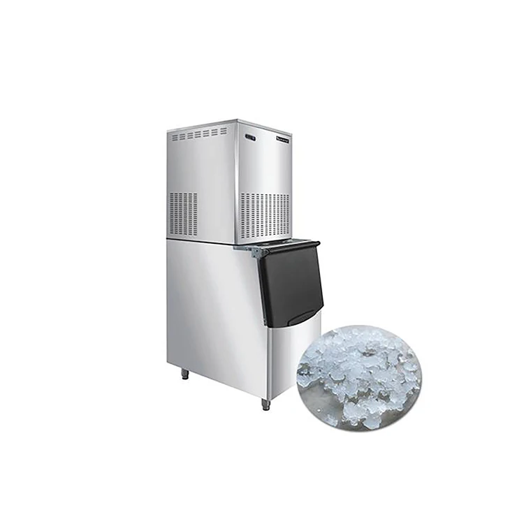 Stainless Steel+ABS Ice maker machine 300kg commercial snowflake ice maker machine