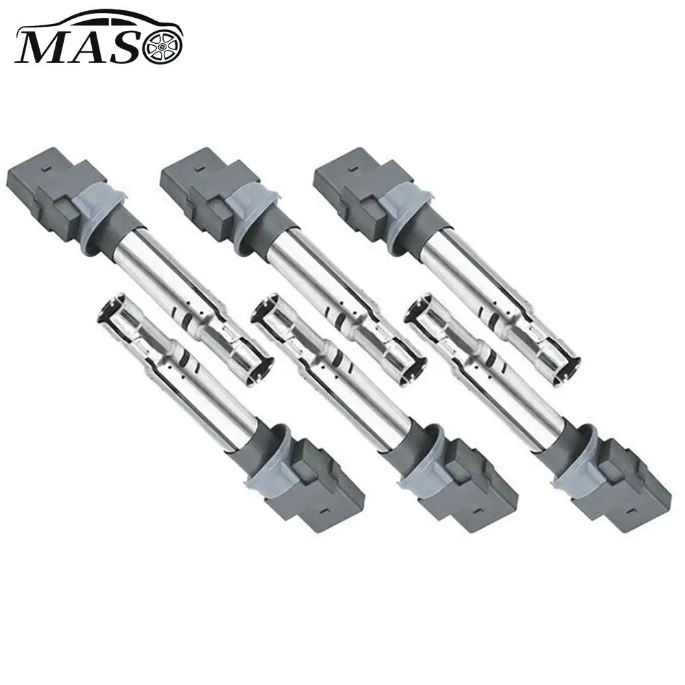 

6pcs Ignition Coil for Audi A3 Q7 TT Volkswagen Eos Passat Touareg Porsche Cayenne Passant R32