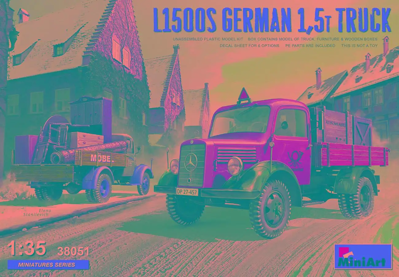 

MiniArt 38051 1/35 scale L1500S German 1,5t Truck (Plastic model)