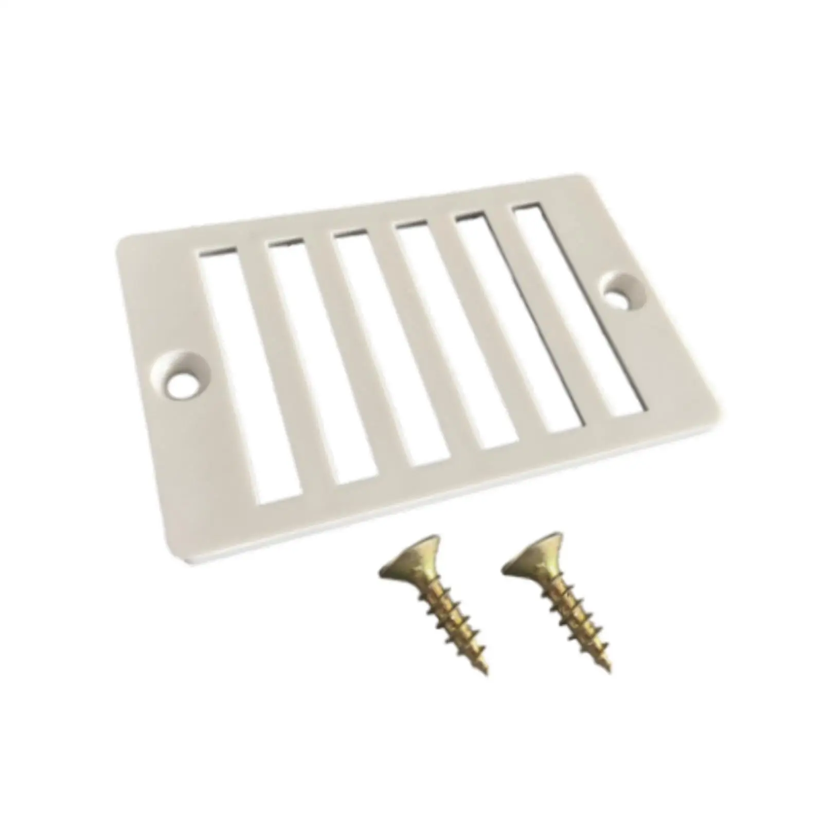 

Swimming Pool Water Overflow Outlet Main Drain Cover Sturdy Silver Pool Discharge Accessories with Screws Replacement Fittings