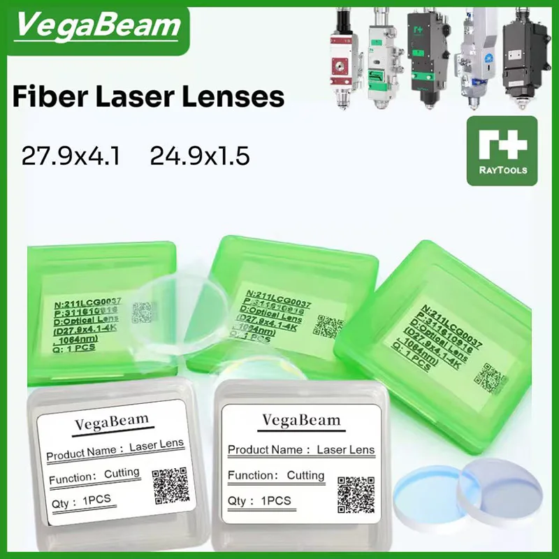 

Raytools Original Laser Protective Windows Lens Dia.24.9x1.5 27.9x4.1mm 4KW for Raytools 1064nm Laser Cutting Head clean lens