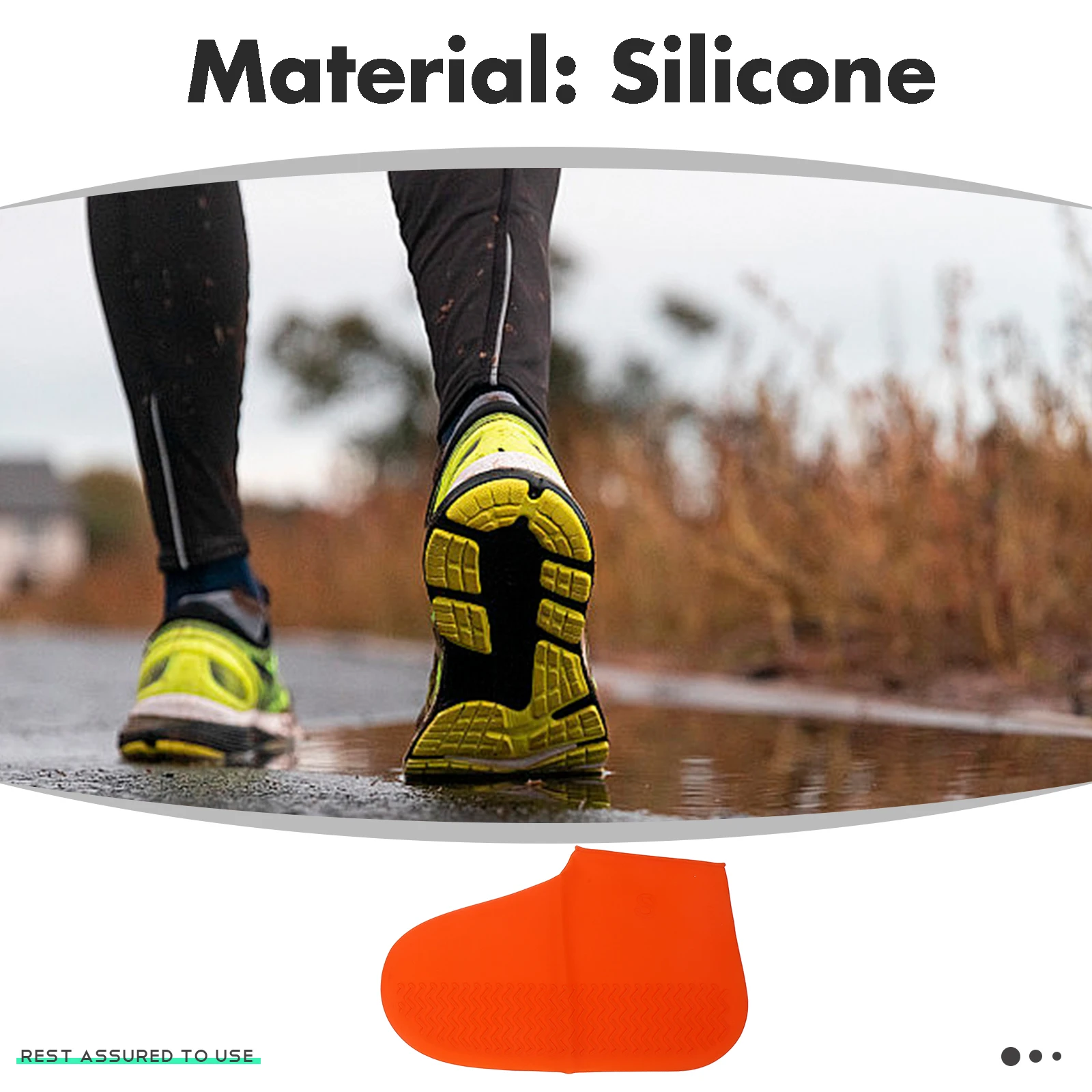

Waterproof Rain Covers Silicone Anti slip Overshoes Durable Soft Cycling Anti Slip Shoe Cover Shoes Protector Travel Beach