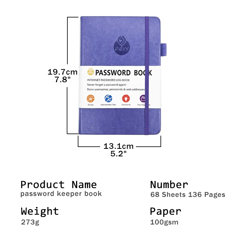 New B6 Password Notebook Keeper Journal. 4
