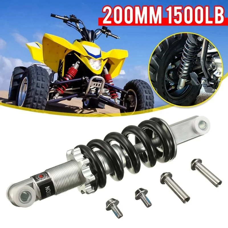 200Mm 1500Ib Mini Motorcycle ATV Dirt Bike Rear Suspension Bumper Shock Damper Absorber MTB Folding Bike