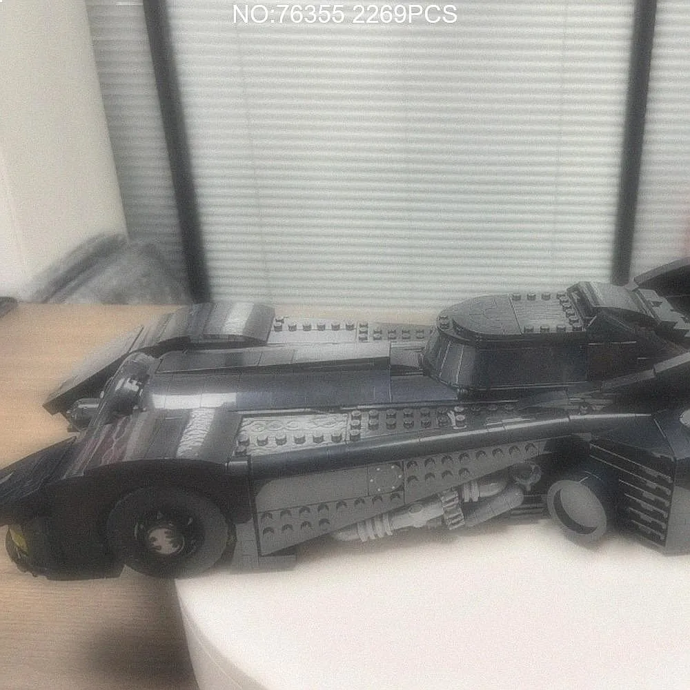 Black Car Model  2269PCS Famous Movie Building Blocks Creative Assembly for Friends Bricks Toy For Adults Gifts
