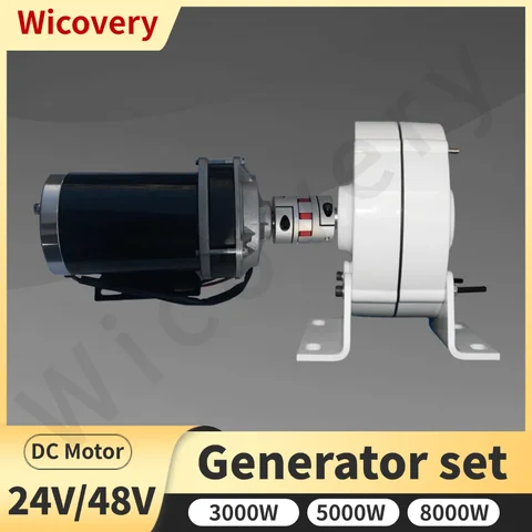Low Speed AC Alternator 12V 24V 48V  Low Noise Dynamo Homeuse Gearless Permanent Magnet 3KW 5KW 8KW Free Energy Generators