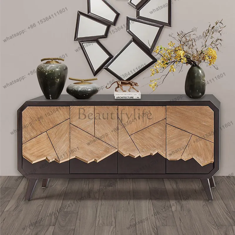 

American light luxury door cabinet creative side cabinet storage storage