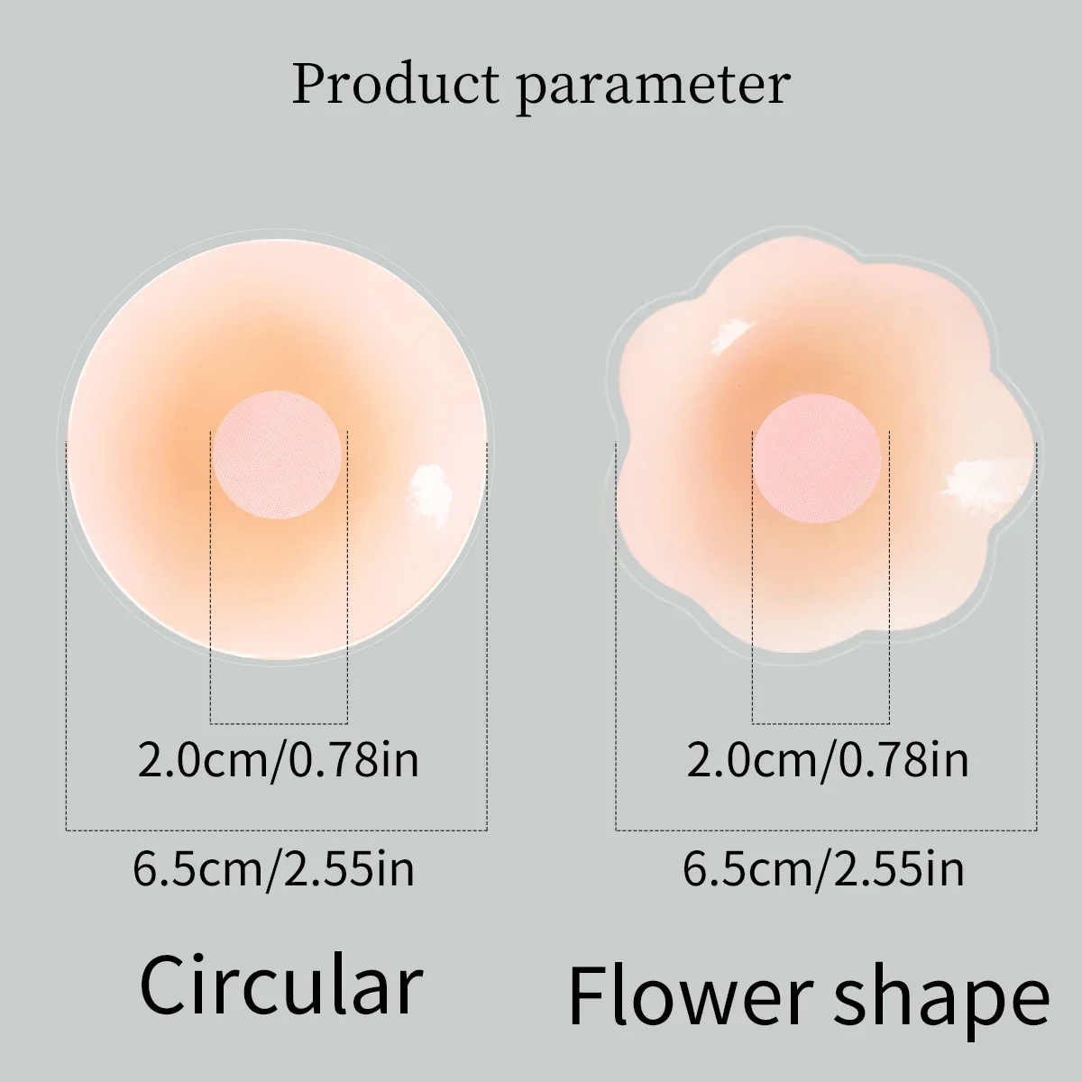 Reusable Silicone Nipple Covers Invisible Adhesive Bra Petals Lift Up Breast Pasties Strapless Comfort Intimate Apparel view 2