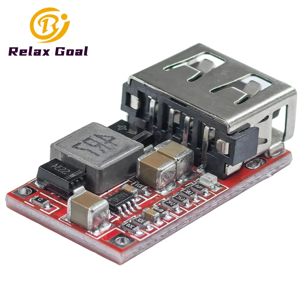 DC-DC 6-24V 12V/24V to 5V 3A USB Step Down Module Converter Phone Charger Car Power Supply Efficiency 97.5% Buck Module