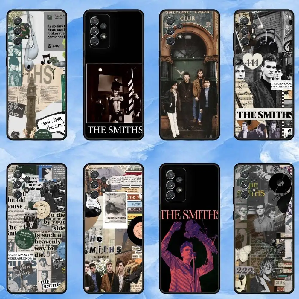

R-Rock The S-Smiths Phone Case For Samsung Galaxy A73,A72,A71,A70,A53,A52,A51,Soft Silicone Black Cover