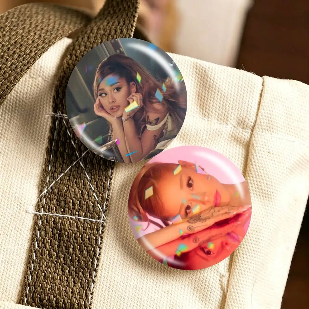 Singer Ariana Grande  25mm 32mm 44mm 58mm 75mm Brooches Badges Pins for Accessories Gift