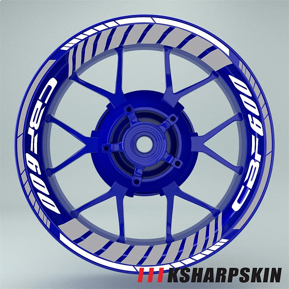 Multiple Color Waterproof Reflective Motorcycle Tire Stripe Stickers Decals for HONDA CBF600