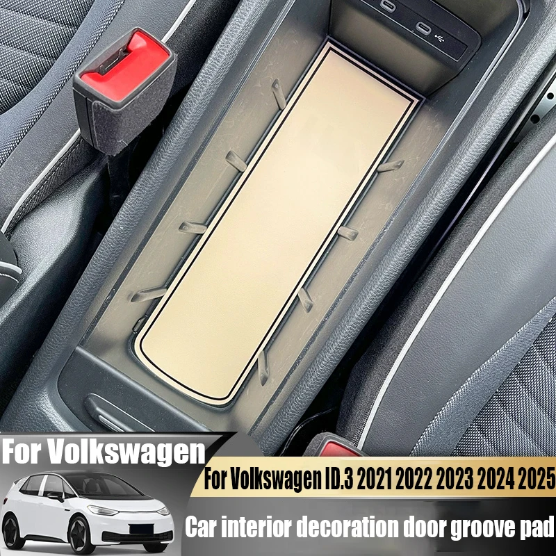 

Для Volkswagen VW ID.3 ID3 2021 2022 2023 2024 2025 салон автомобиля кожаная накладка на дверь аксессуары для украшения интерьера автомобиля