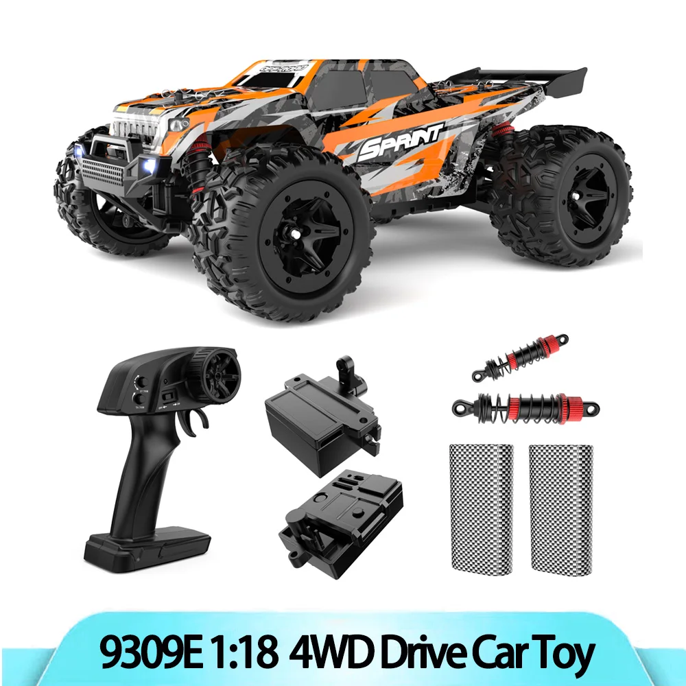 Simulação de carro rc com tração nas 4 rodas de alta velocidade, controle remoto, modelo de veículo off-road elétrico, presente de brinquedo