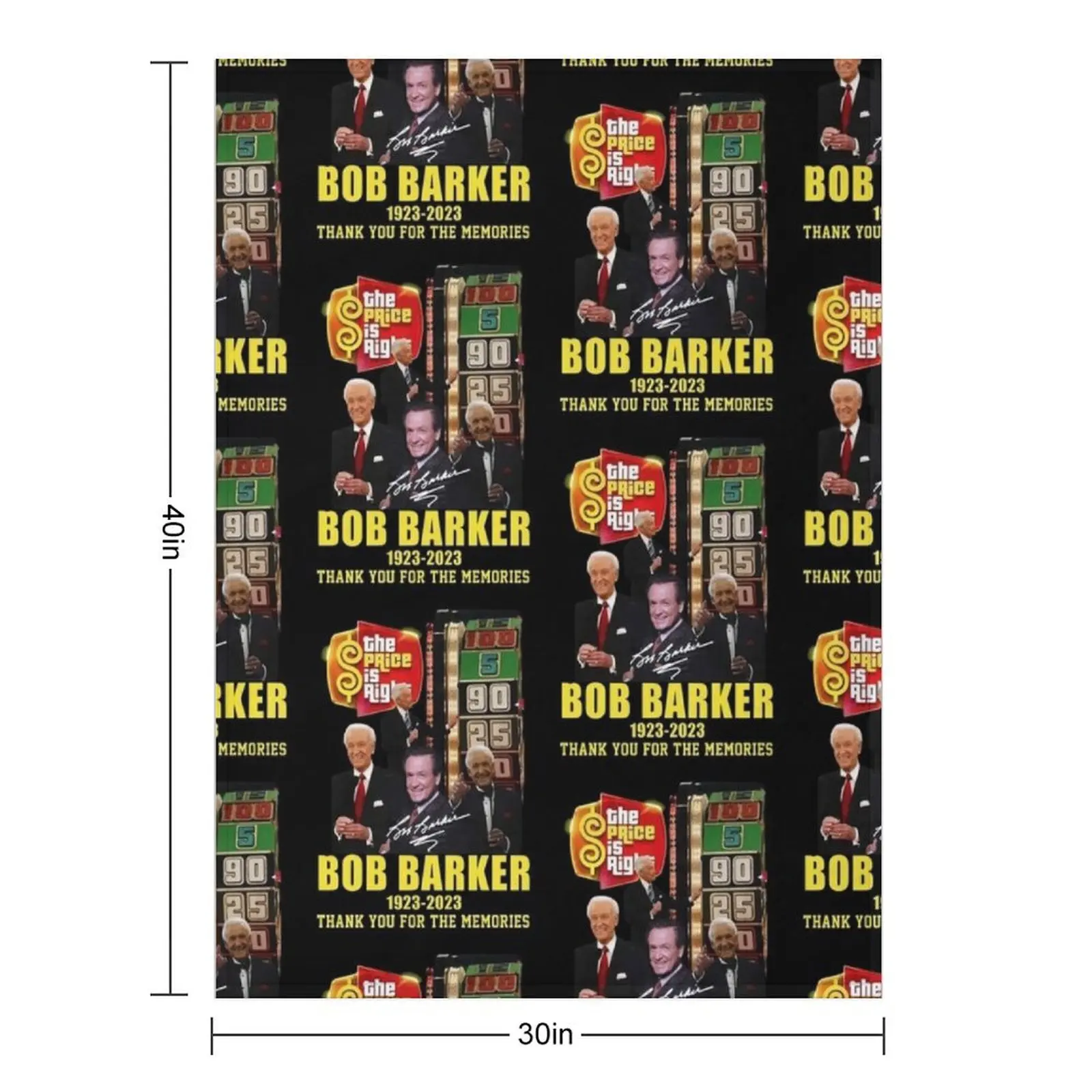 The Price Is Right Bob Barker 1923 Throw Blanket Weighted Shaggy blankets ands Blankets For Bed Blankets