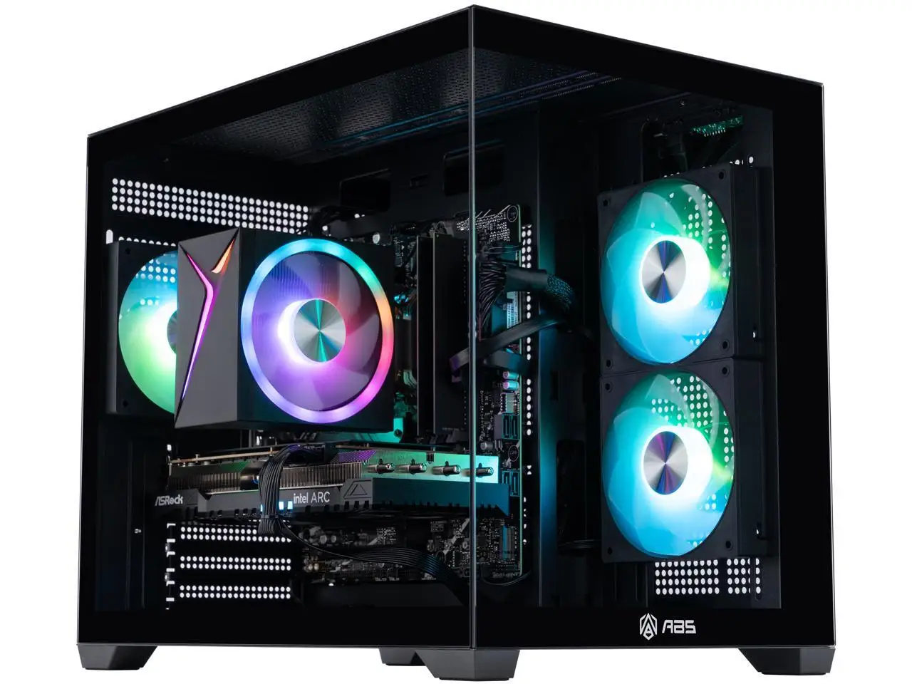 ABS Flux II Aqua Gaming PC - Windows 11 - Intel Core 5 120 - Arc A750 8GB - 16GB DDR4 3200 - 1TB M.2 SSD