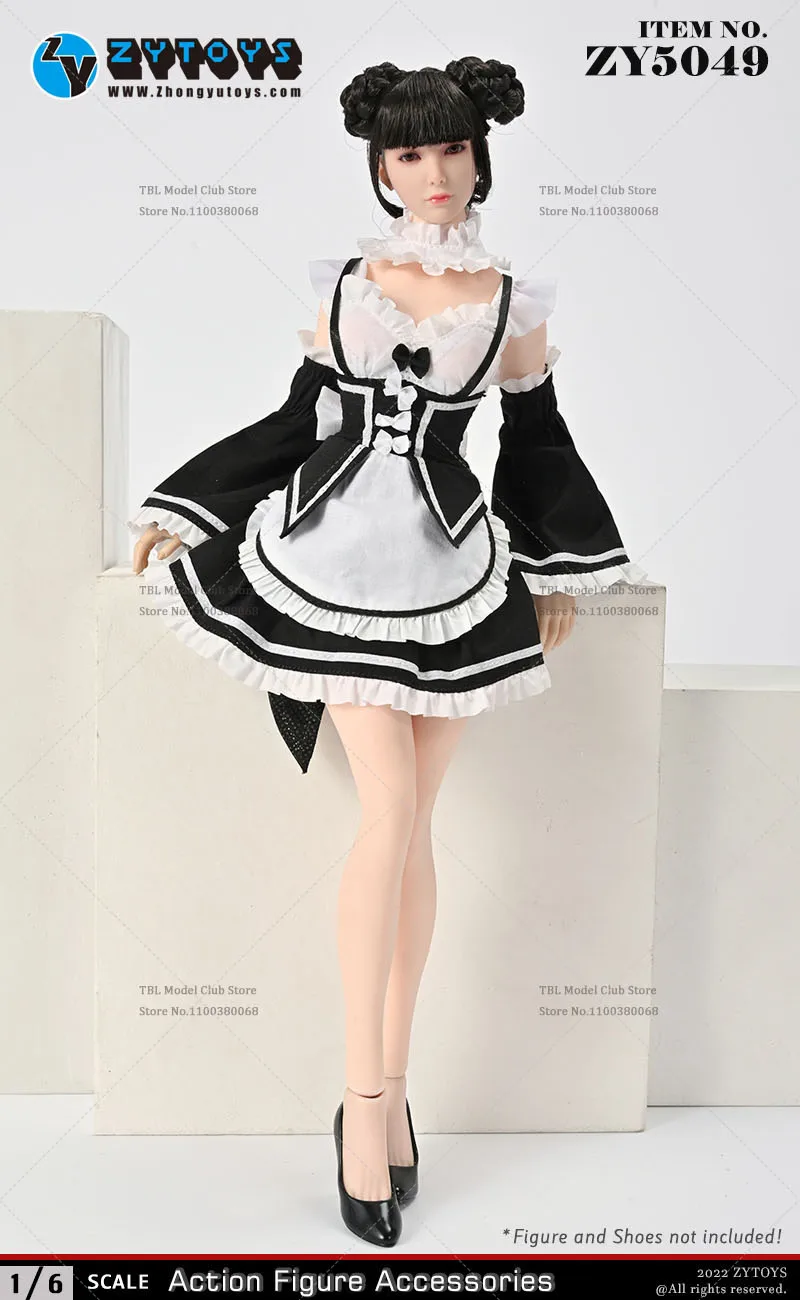 ZY5049 ZY5016 1/6 เซ็กซี่ JK ผู้หญิงภาษาฝรั่งเศสคําผ้ากันเปื้อนชุดแม่บ้านเครื่องแต่งกาย Servant Lolita ชุดสําหรับ 12 นิ้วหญิง Action Figure