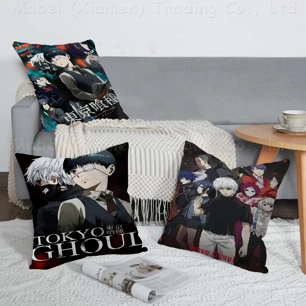 Tokyo Ghoul Personalized Picture Text Home Decorative Pillows Household Gifts 45x45cm