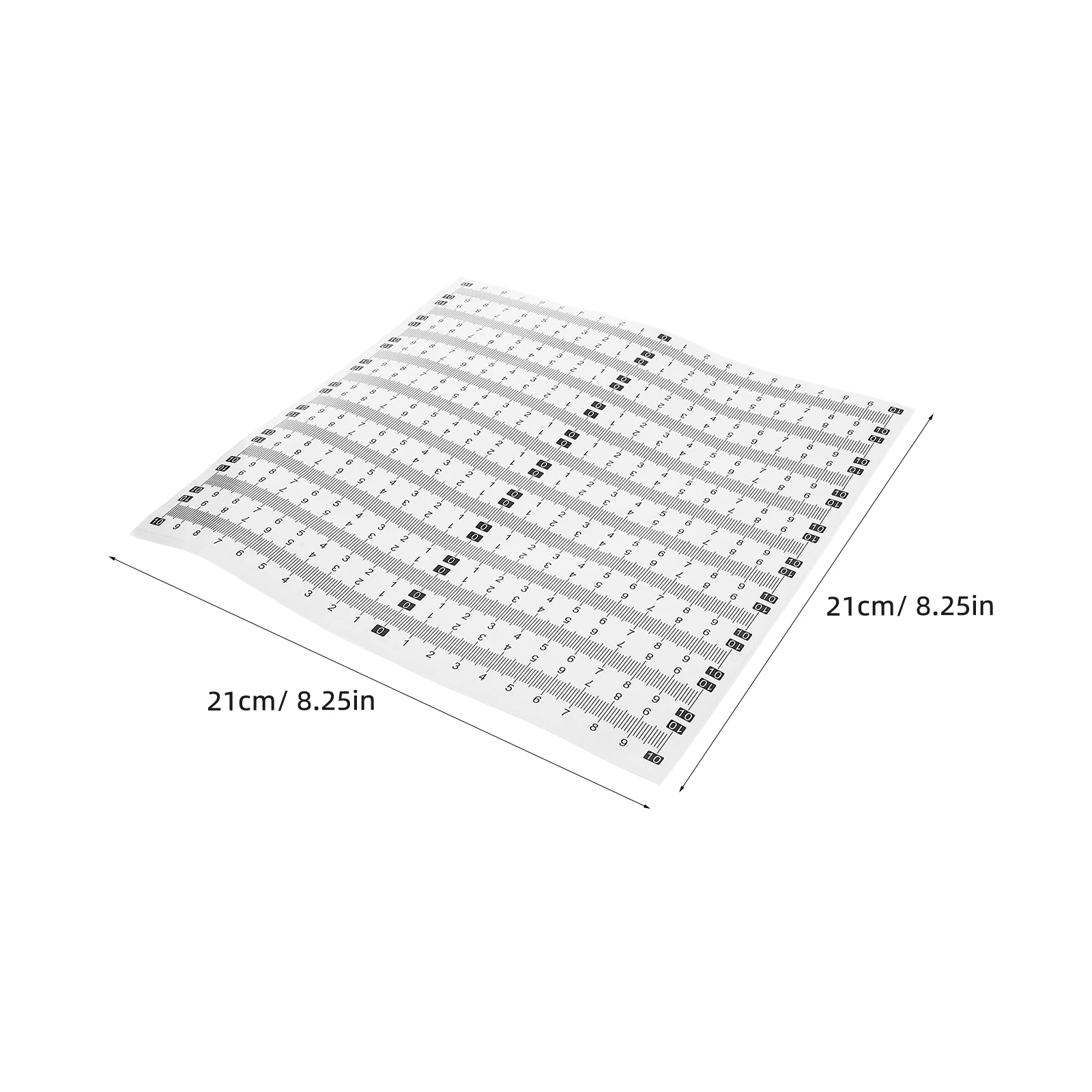40 قطعة شريط مسطرة لاصق ذاتية اللصق متري مقياس ملصق لأداة قياس النجارة قشر عصا حاكم مكتب ورشة عمل #5