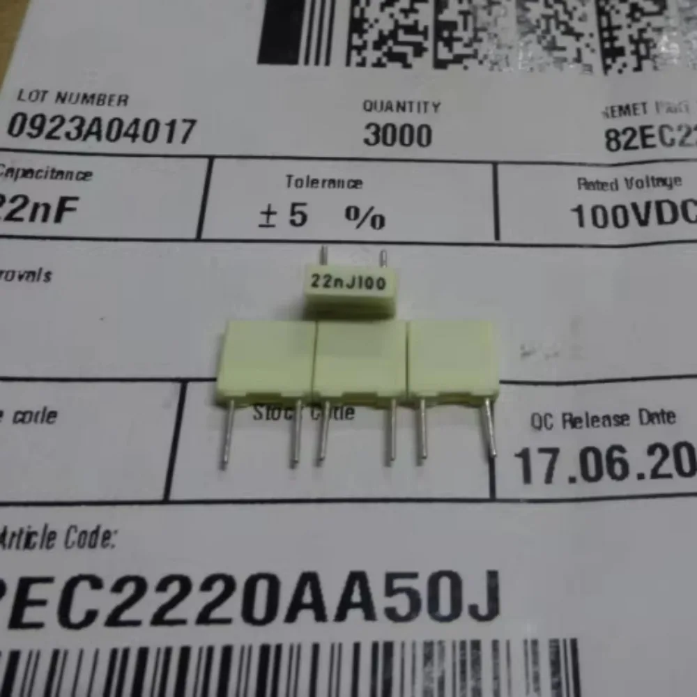 

20 шт./лот RIFA R82 0,022 мкФ/100 В 22 нФ 223, новый пленочный конденсатор 5 мм