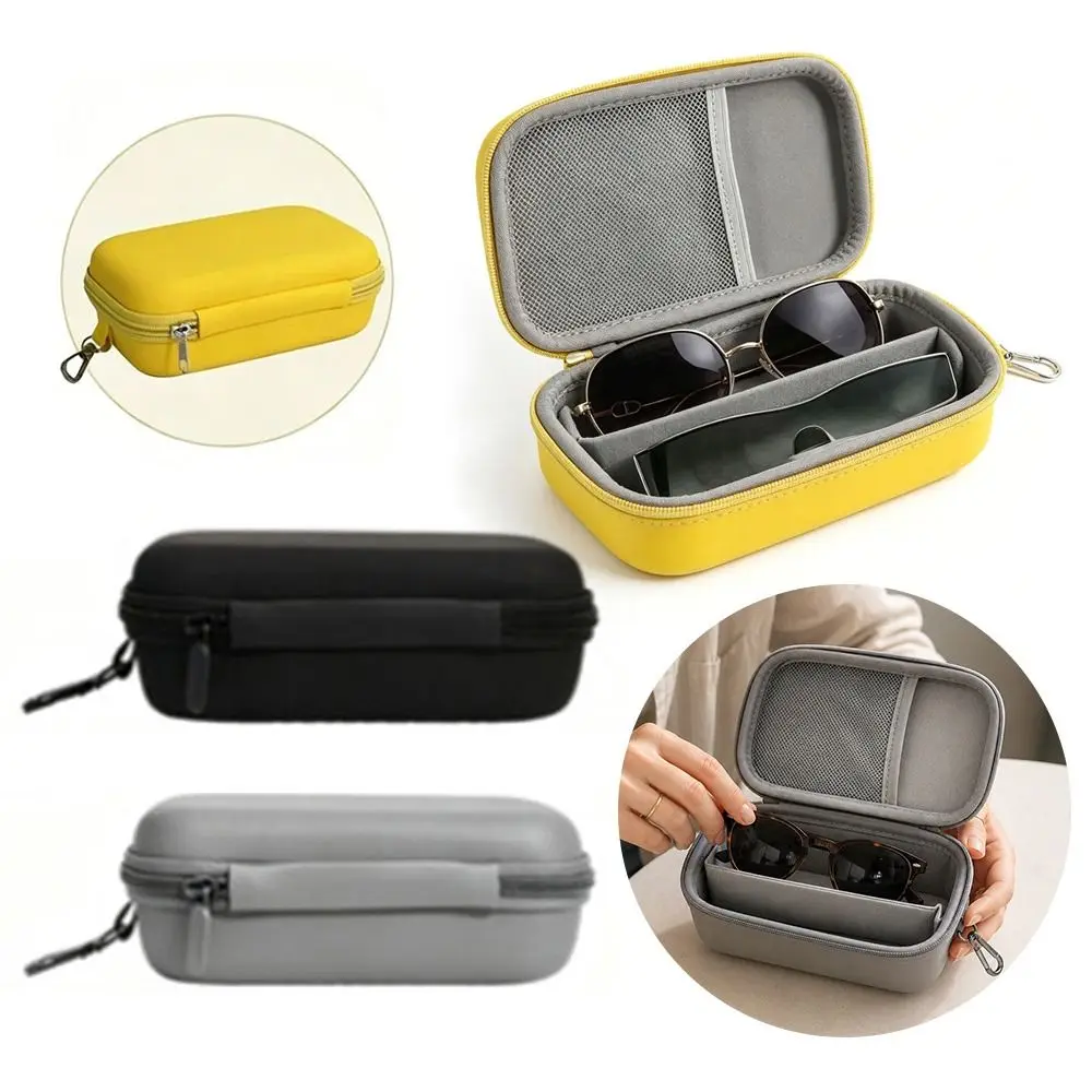 Durable Hard Shell Glasses Case Waterproof Large Capacity Sunglasses Protective Case Shockproof 2 In 1 EVA Glasses Case