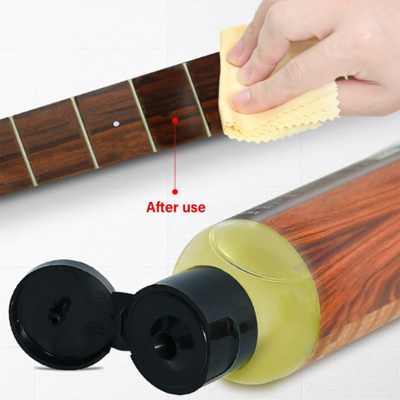 Guitar Care Lemon Oil, Anti-drying Guitar Fretboard Care Cleaning Fretboard Polishing Oil for Fingerboard & Guitar Body