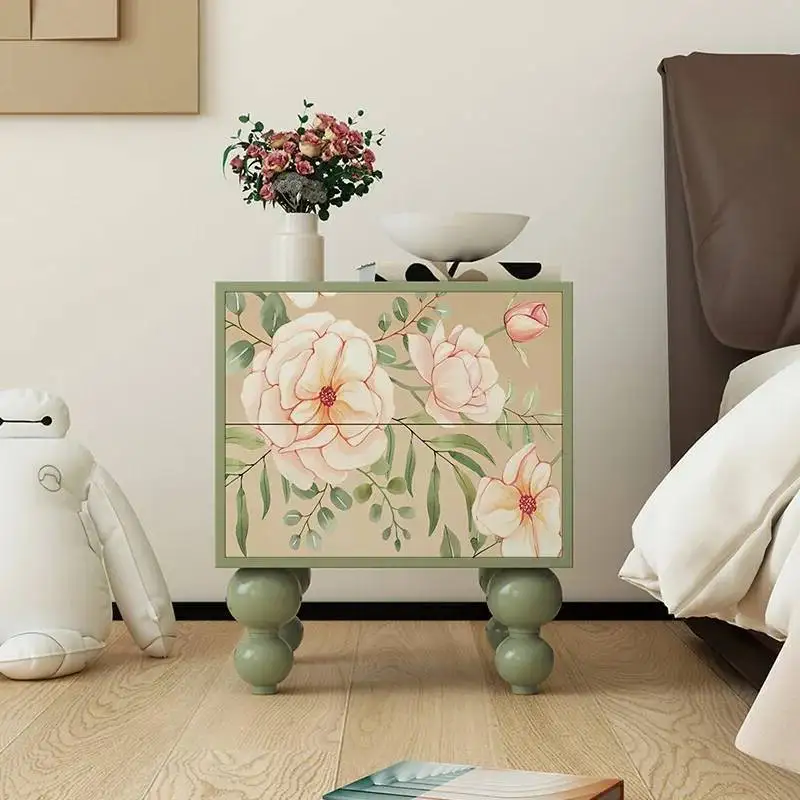 Da Glamour Salotto طاولة فاخرة بجانب السرير الأوروبي أثاث بسيط مريح Tavolino رائع منضدة لغرفة النوم الطازجة متعددة الاستخدامات #1