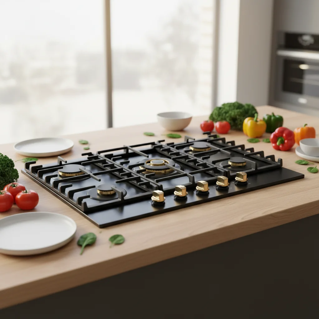 Wholesale 5 Burner Ceramic Cooktop From China Tempered Glass Top Built-in Gas Hob Electric Stove