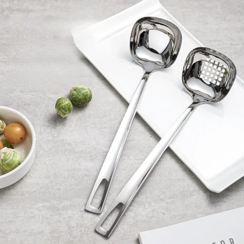 

1PC Spoon Colander Stainless Steel Kitchen Special Tools Anti-scalding Non-slip and High Temperature Resistant Hot Pot Tools
