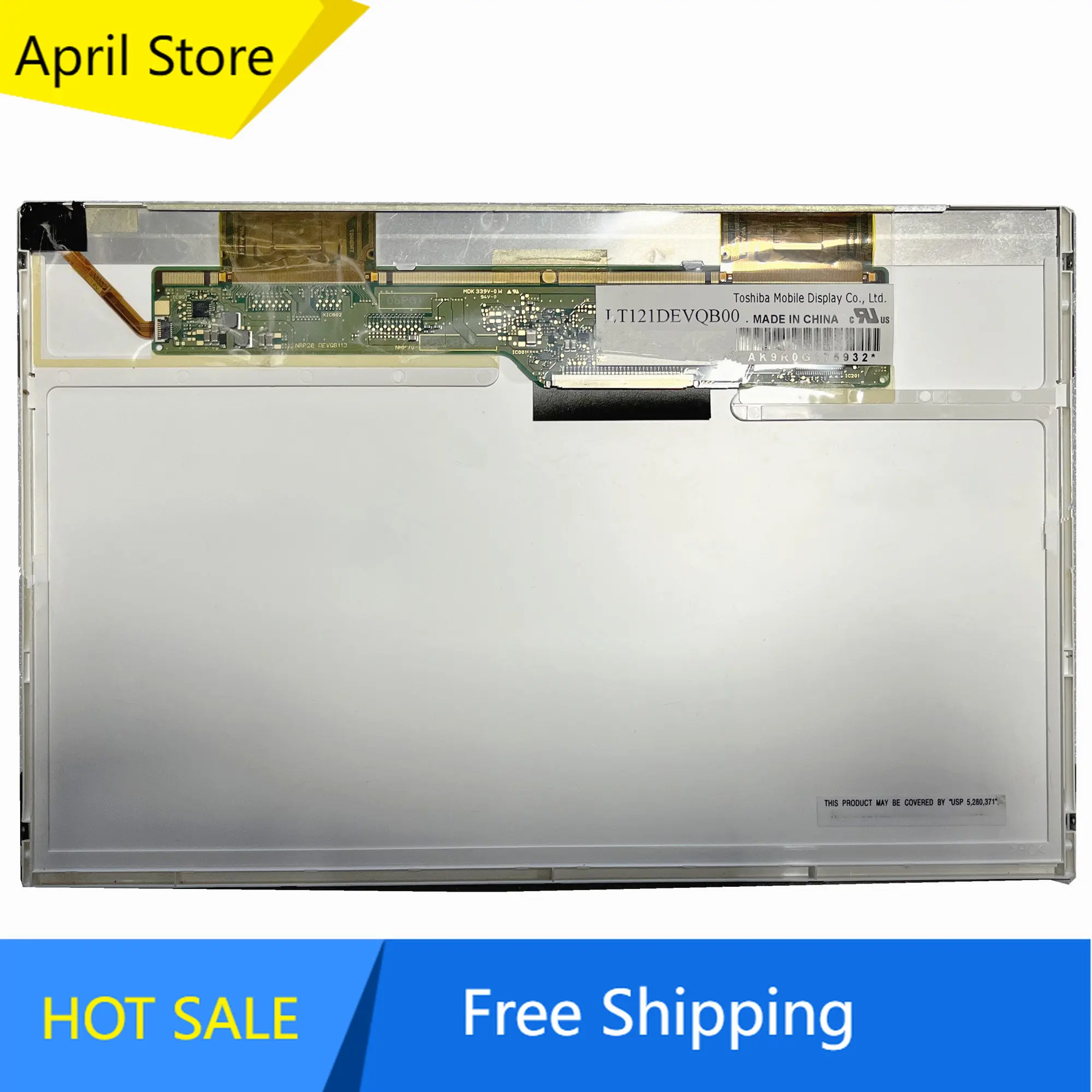 LT121DEVQB00 12.1 ''Laptop Lcd-scherm Panel Matrix 1280*800 Lvds