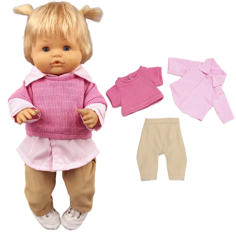 16 Inch St George Pakaian Boneka T-shirt Pendek untuk 40Cm Ropa Y Su Hermanita 38Cm Bayi Boneka Fashion Denim Celana Pendek