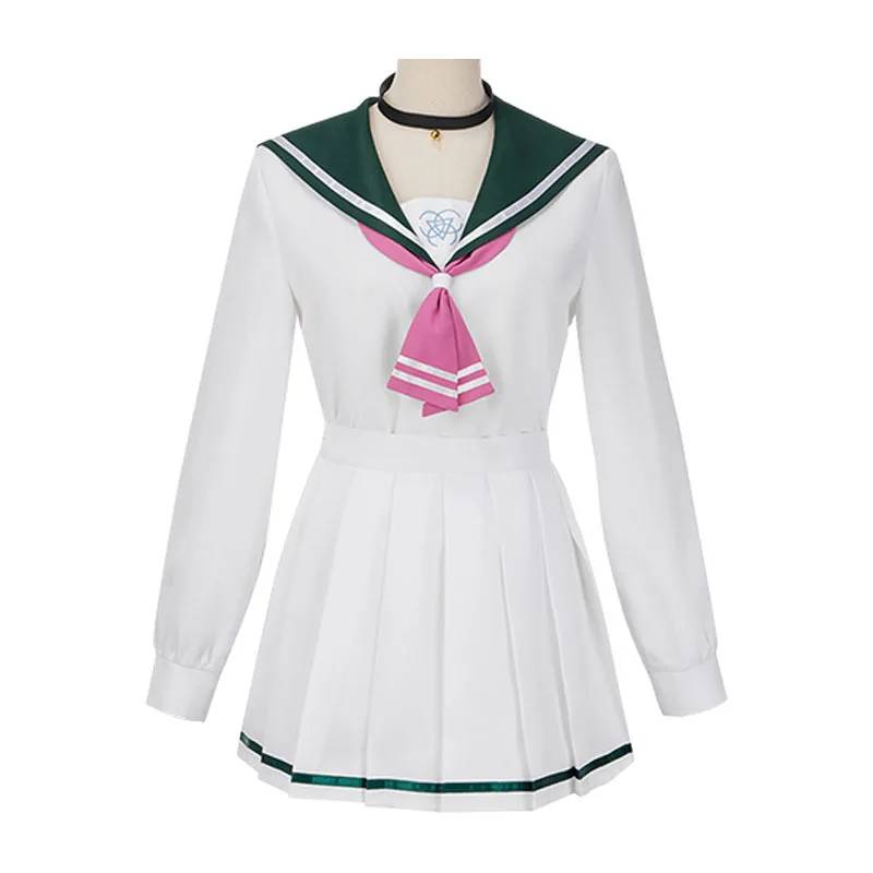 SingXeng Anime Blue Archive Kyoyama Kazusa Cosplay Costume Women Girl Black Hoodie Sailor Suits Skirt Customize Halloween