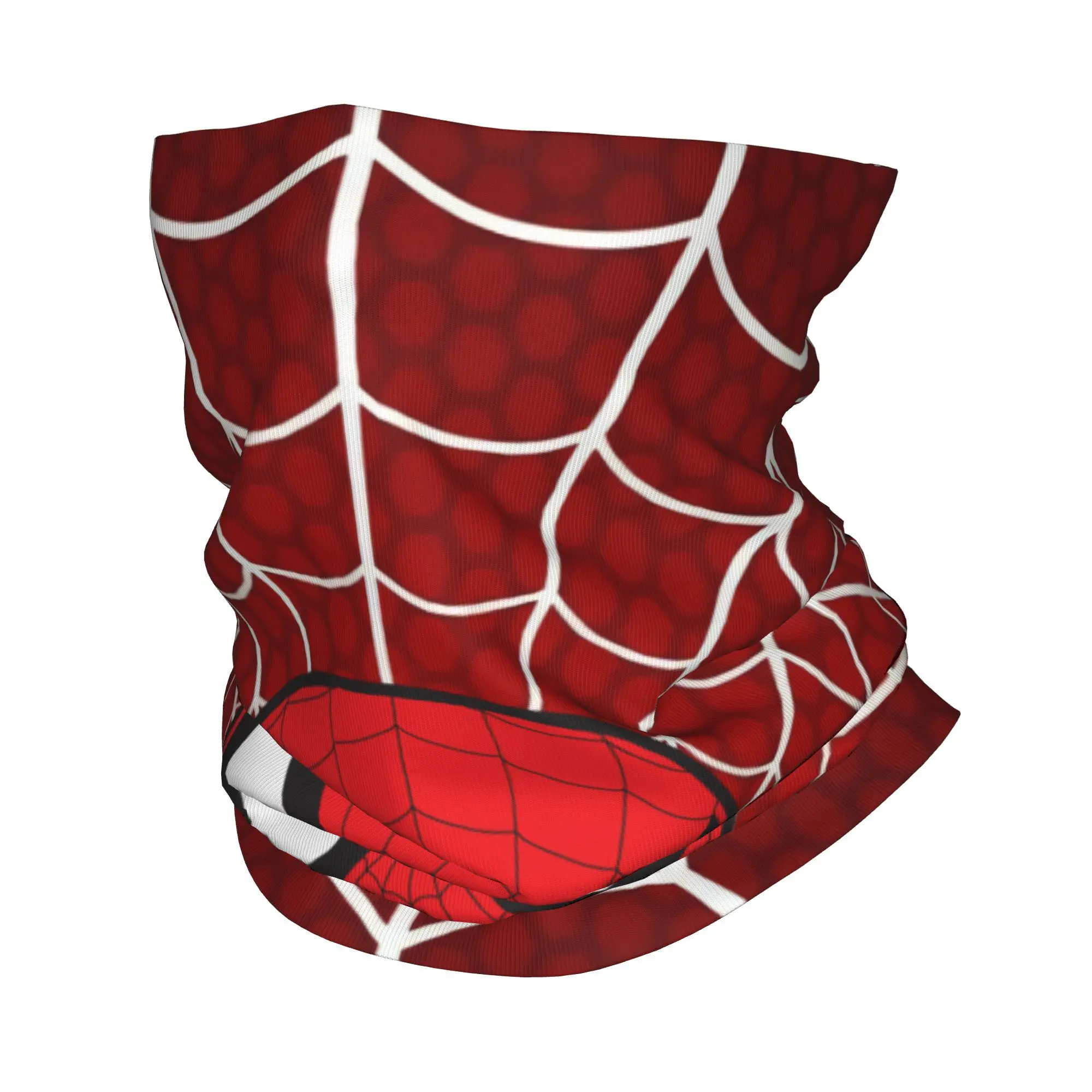 Personalizado homem aranha anime bandana inverno pescoço mais quente masculino à prova de vento envoltório rosto cachecol para caminhadas super-herói gaiter bandana