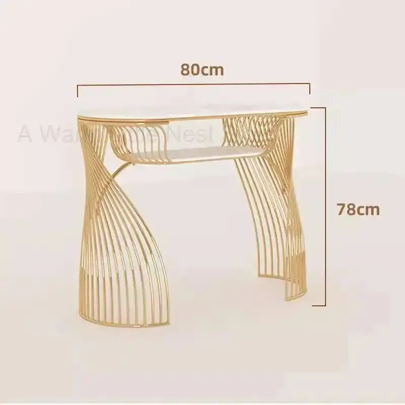 الفاخرة مسمار التكنولوجيا الجدول مكتب الاصطناعية المهنية طاولة مانيكير ماكياج مانيكير ميسا مانيكير أثاث التجميل LJ50MT #5