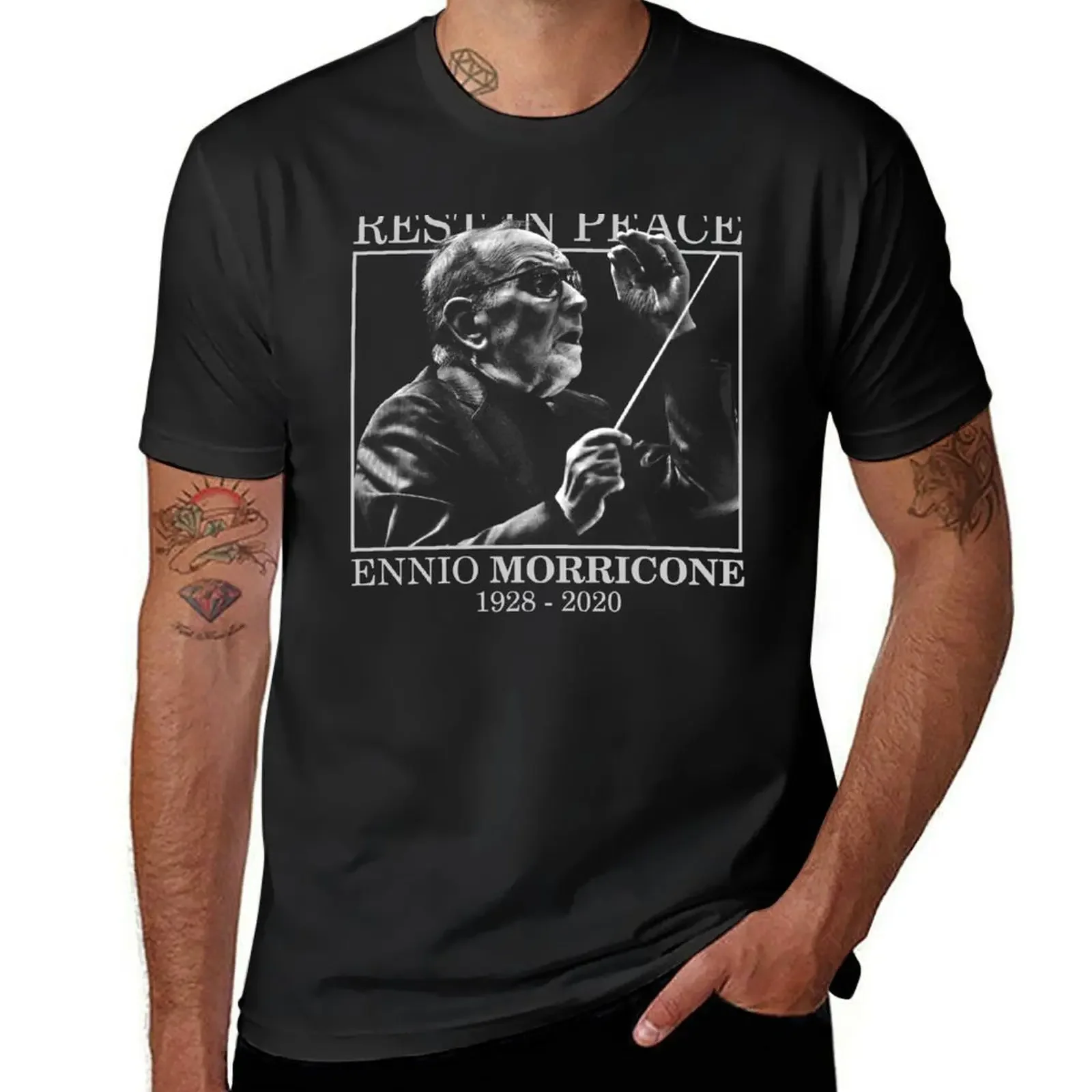 ENNIO MORRICONE T-Shirt graphic t shirts boys whites Men's t-shirt