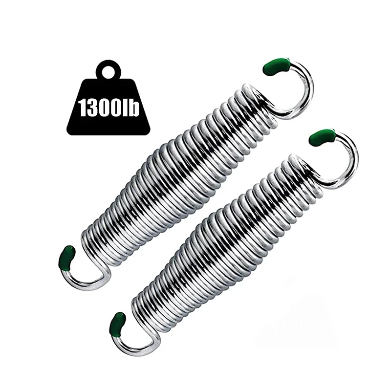 

2 Piece Hammock flesh Springs, Premium Porch Swing Springs up to 1200 lbs (approx. 589.7 kg), Heavy due Chrome platters for Suspension Chairs, ceying Mounts, Porch Swings, Boxing Bags