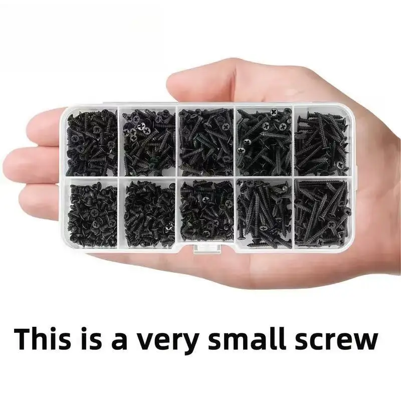 400pcs M2 Cross Head Self-Tapping Woodworking Screws Set Mixed Sizes for DIY Projects